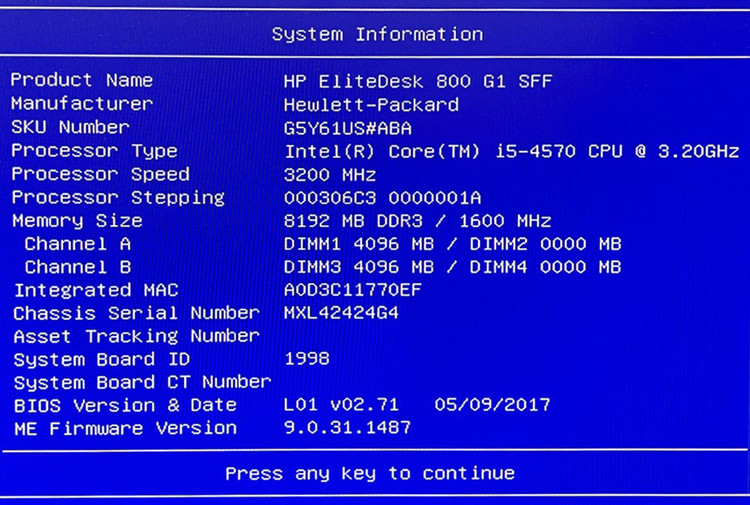 مینی کیس اچ پی استوک HP G1 i5-4th