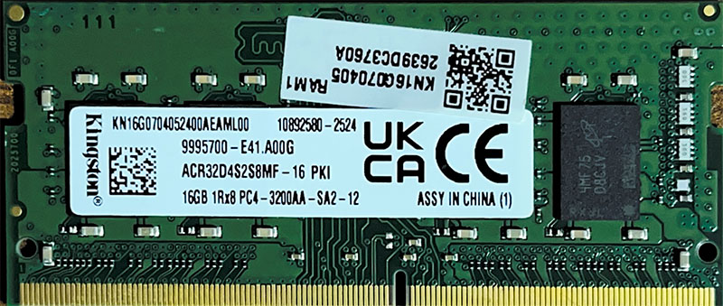 رم نوت بوک 16GB-3200MHZ اورجینال