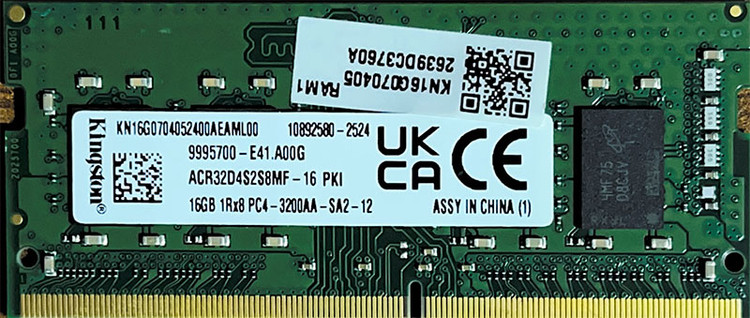 رم نوت بوک 16GB-3200MHZ اورجینال